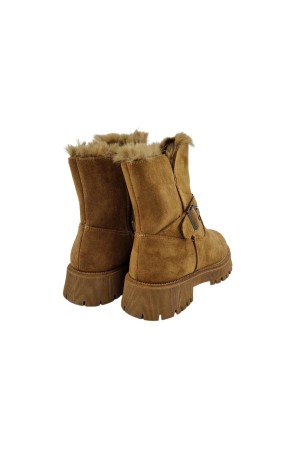 Botines Mujer Jomix Biker Pelo camel Nd6981
