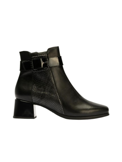 Botines Mujer Pitillos Hebilla negro 5414