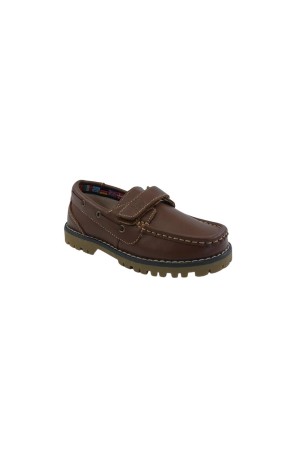 Zapatos Niños Bubble Bobble Nautico Velcro marron A766