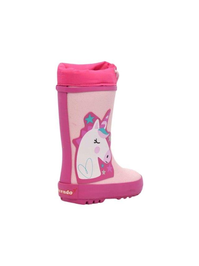 botas de agua crecendo rosa 2245