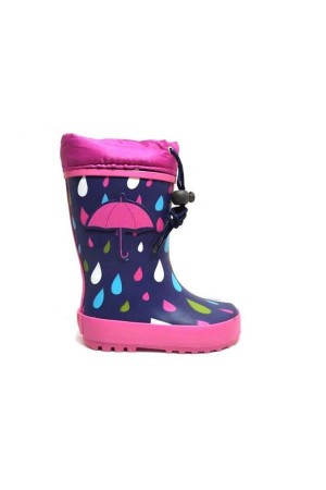 botas de agua crecendo marino-fuxia 2246