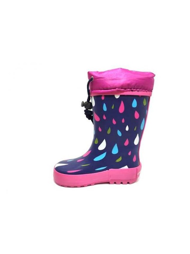 botas de agua crecendo marino-fuxia 2246