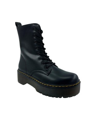 Botines Mujer Militares Plataforma negro RQ-29