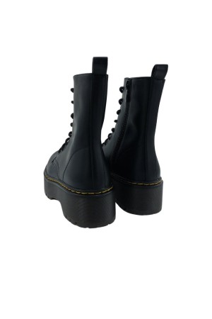 Botines Mujer Militares Plataforma negro RQ-29