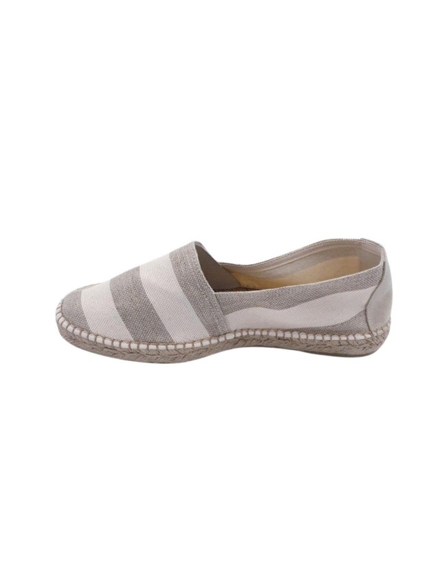 alpargatas rayas ramoncinas beige 7079