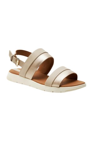 sandalias planas geox dandra beige d35nna