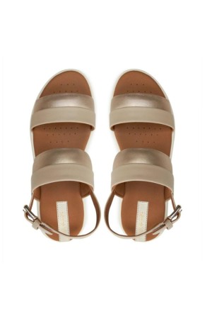 sandalias planas geox dandra beige d35nna