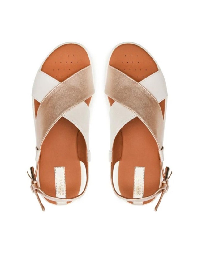 sandalias planas geox dandra perla...
