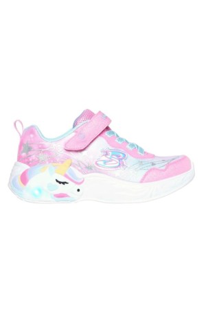 deportivos luces skechers s-lights rosa 302299l