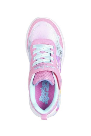 deportivos luces skechers s-lights rosa 302299l