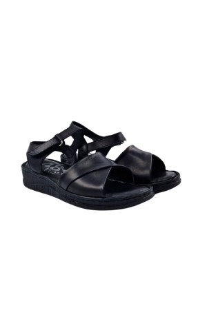 sandalias cuña 48horas negro 414301
