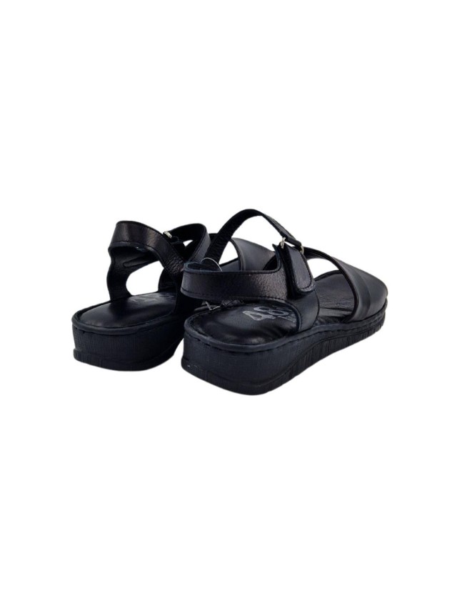 sandalias cuña 48horas negro 414301