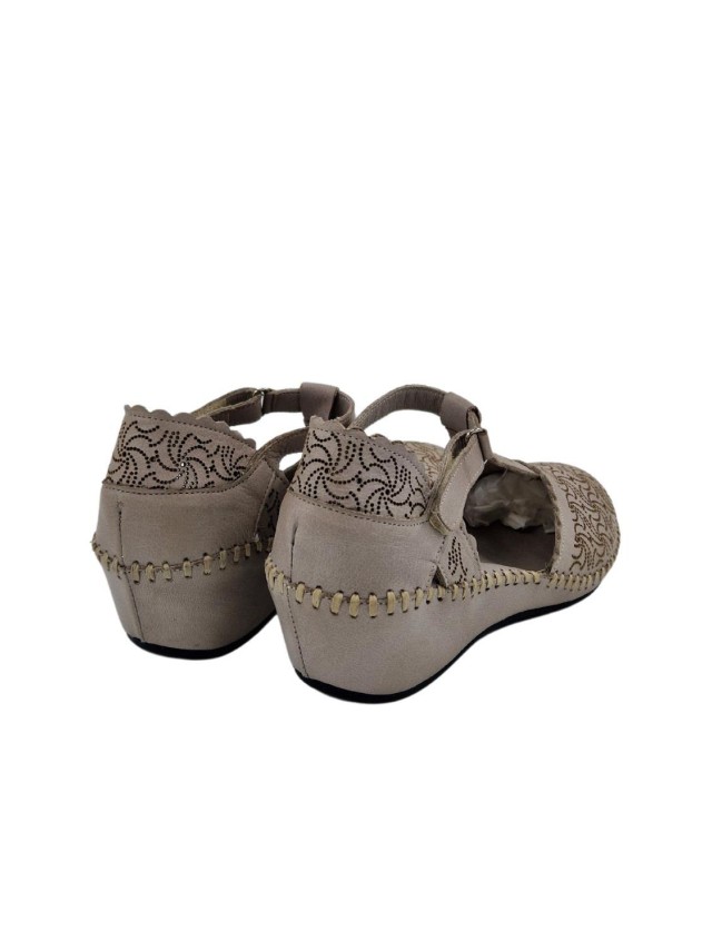 sandalias cuña 48horas tierra 414005
