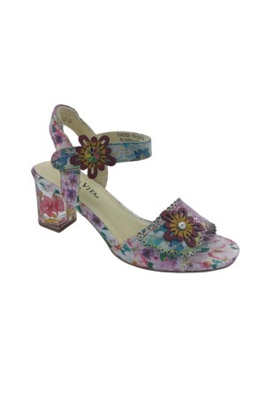 Sandalias tacon Mujer Laura Vita blanco Lucieo13