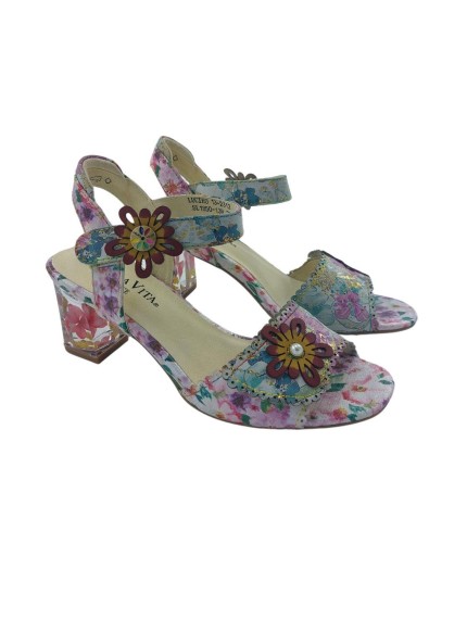Sandalias tacon Mujer Laura Vita blanco Lucieo13 2