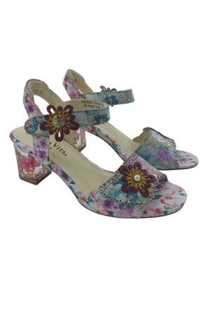 Sandalias tacon Mujer Laura Vita blanco Lucieo13