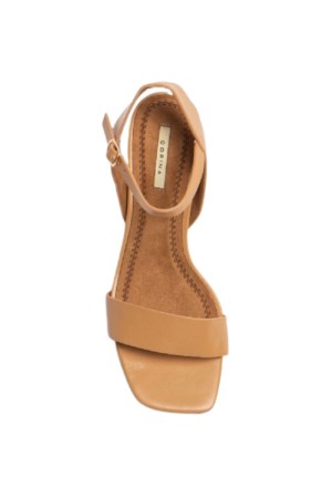 Sandalias tacon Mujer Corina camel M4281