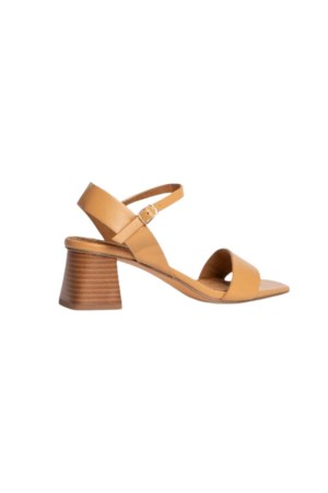 Sandalias tacon Mujer Corina camel M4281