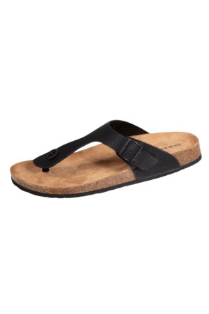 sandalias planas isotoner negro 94216