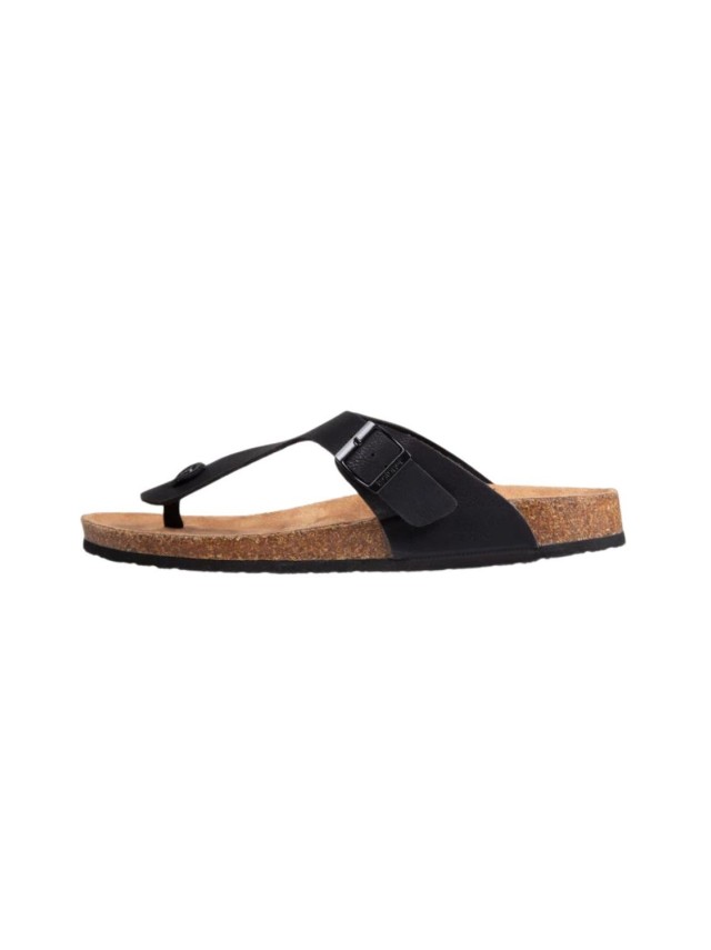 sandalias planas isotoner negro 94216