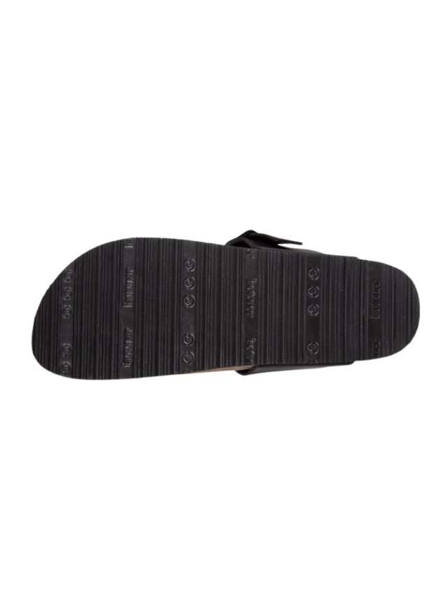 sandalias planas isotoner negro 94216