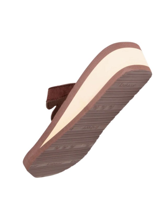 chanclas isotoner marron 94220