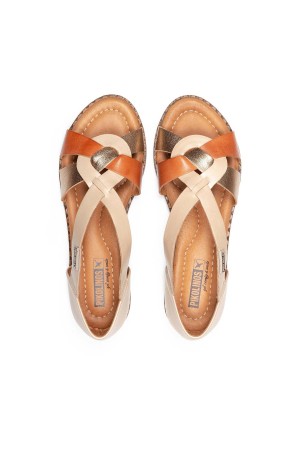 sandalias planas pikolinos algar marfil w0x-0812cpc1