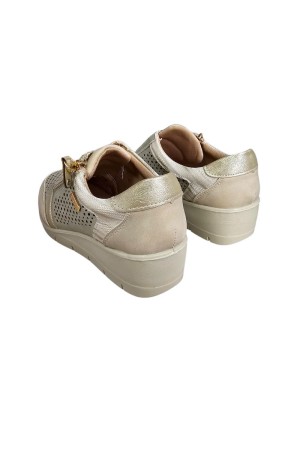 Deportivos Casual Mujer My Soft platino 24m206