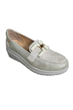 Mocasines Mujer My Soft Platino 24m310