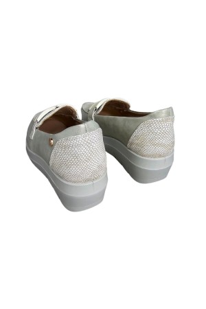 Mocasines Mujer My Soft Platino 24m310