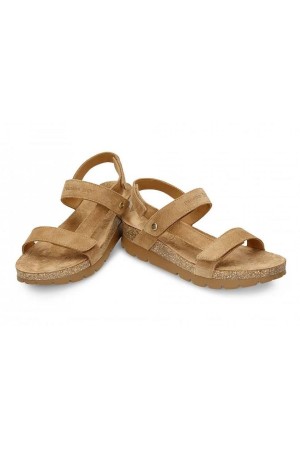 Sandalias planas Mujer Panama Jack cuero Selma b10