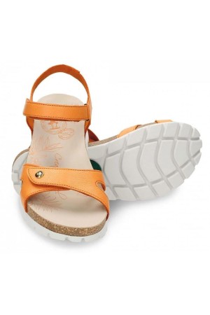 Sandalias planas mujer Panama Jack naranja Sulia B12