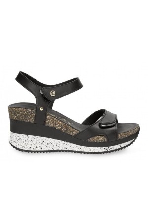 Sandalias cuña mujer panama jack negro nicasportb10