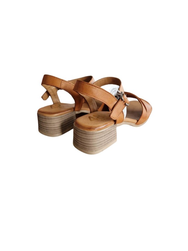 sandalias tacón 48horas cuero 415801
