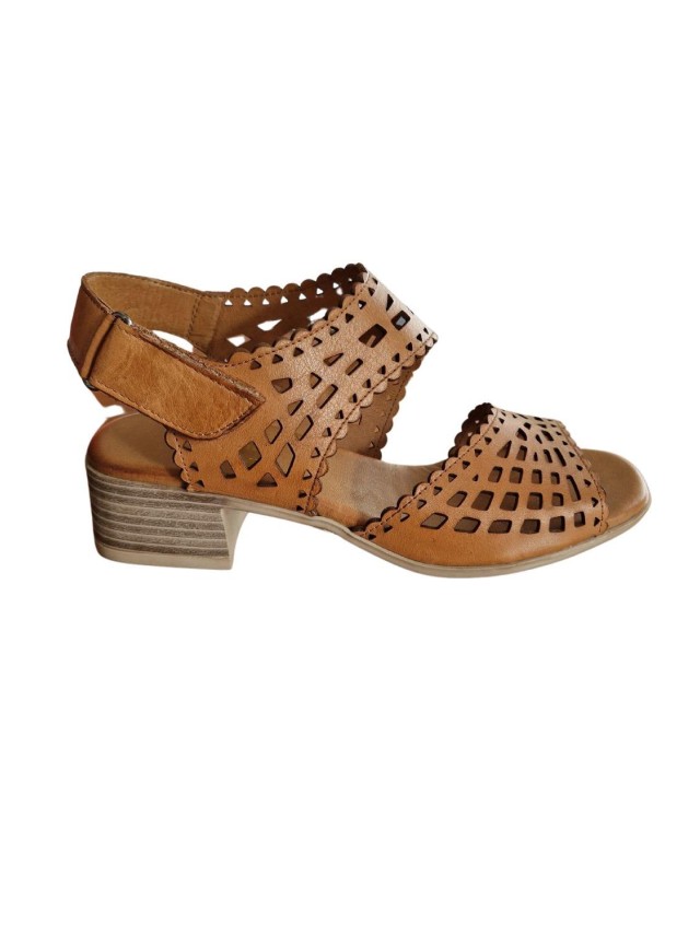 sandalias tacon 48horas cuero 415804