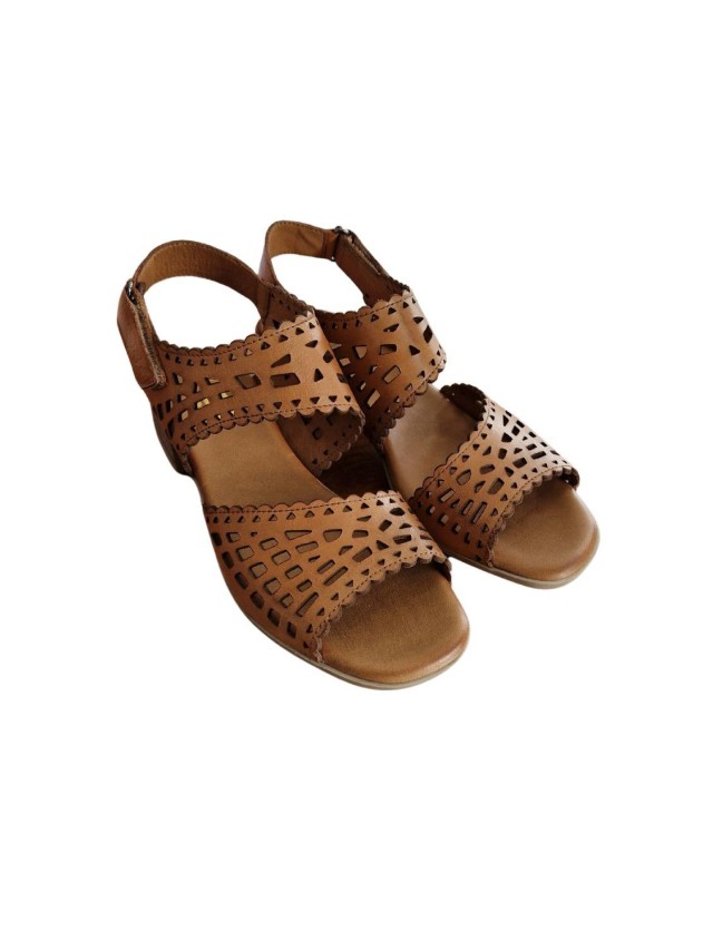 sandalias tacon 48horas cuero 415804