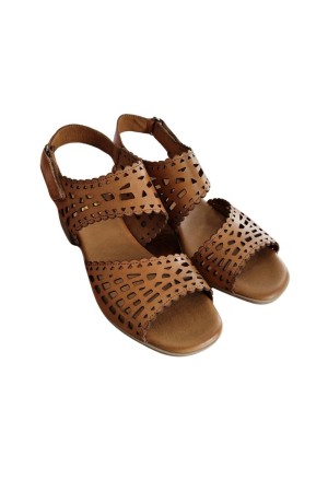sandalias tacon 48horas cuero 415804