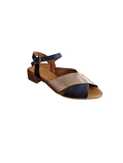 sandalias tacón 48horas marino-cobalto 415703