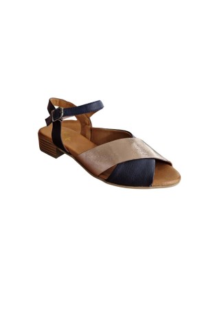 sandalias tacón 48horas marino-cobalto 415703