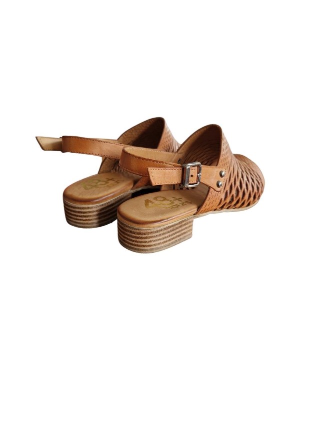sandalias tacón 48horas cuero 415701