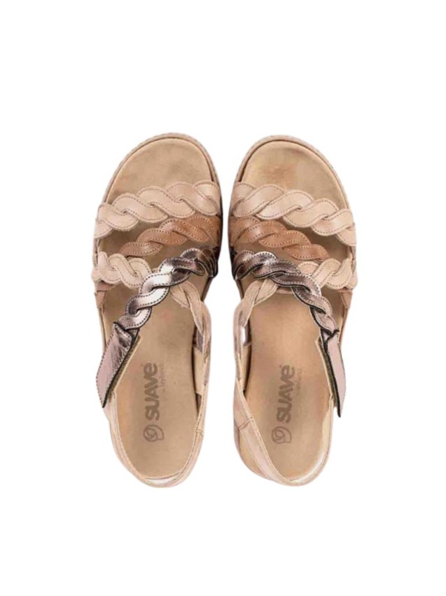 sandalias cuña leyland amatista...