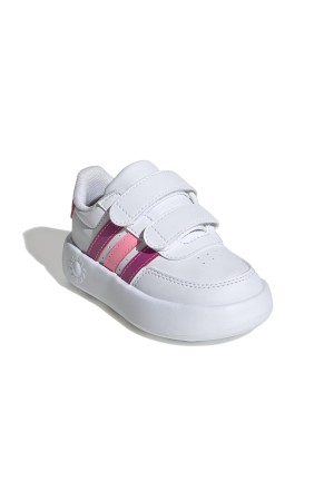 deportivos casual adidas breaknet 2.0 blanco-rosa id5279