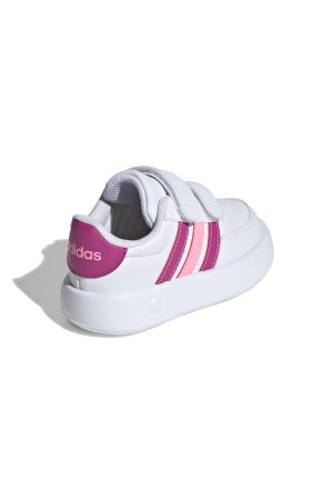 deportivos casual adidas breaknet 2.0 blanco-rosa id5279