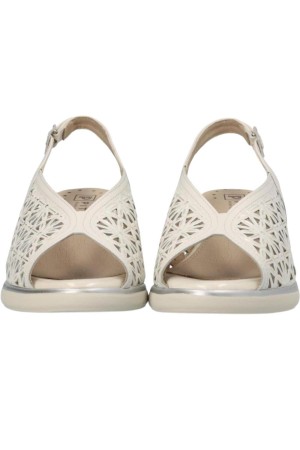 sandalias cuña pitillos crema 5593
