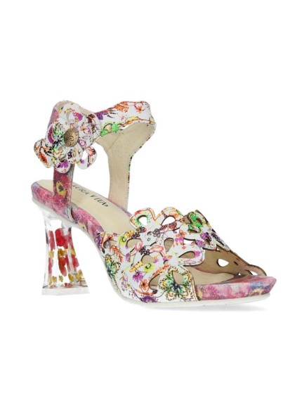 sandalias tacon laura vita rosa nino224