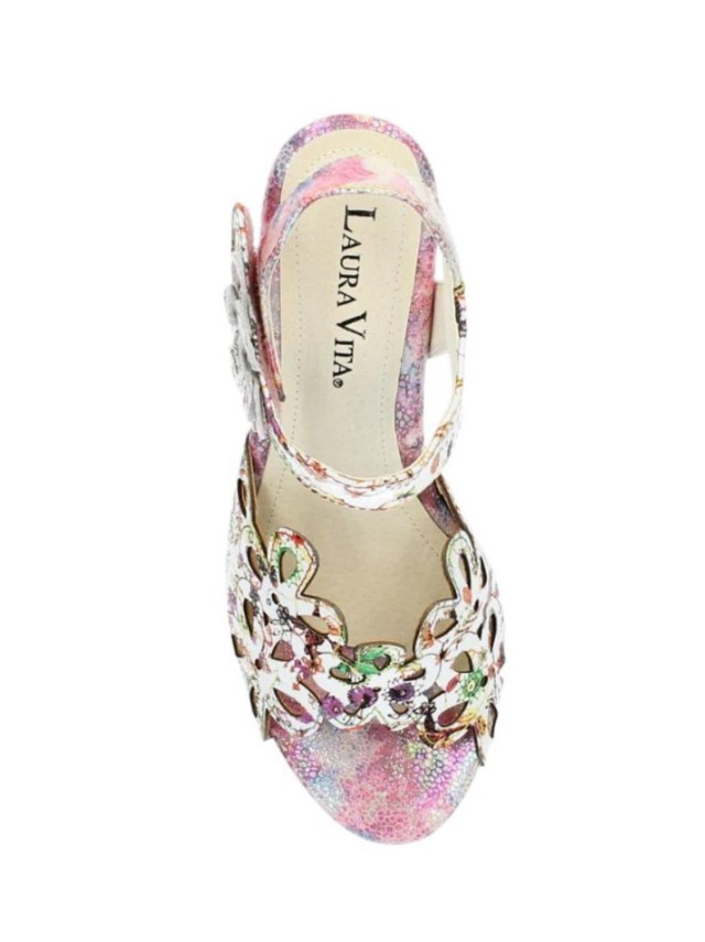 sandalias tacon laura vita rosa nino224