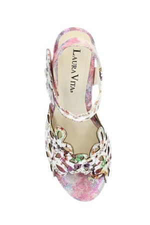sandalias tacon laura vita rosa nino224