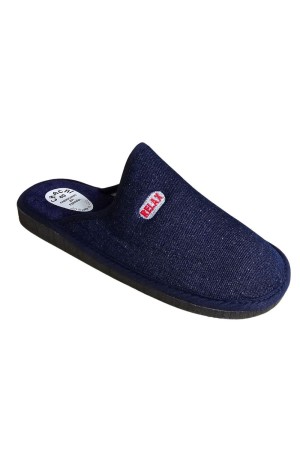 Zapatillas abiertas Hombre Alcalde bordado marino 1205