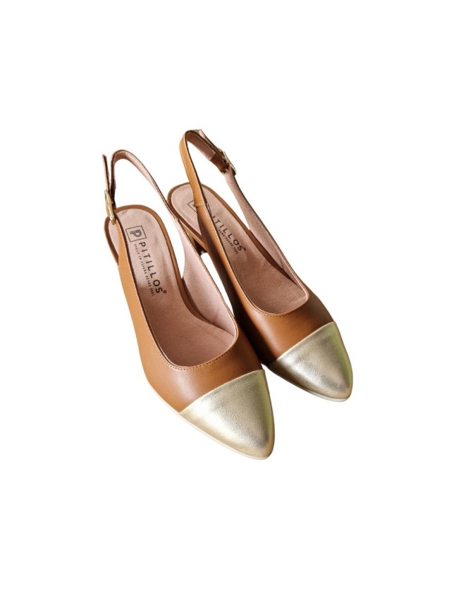 zapatos de salón pitillos cuero 5755