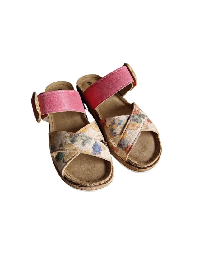 sandalias cuña inblu fucsia gs51